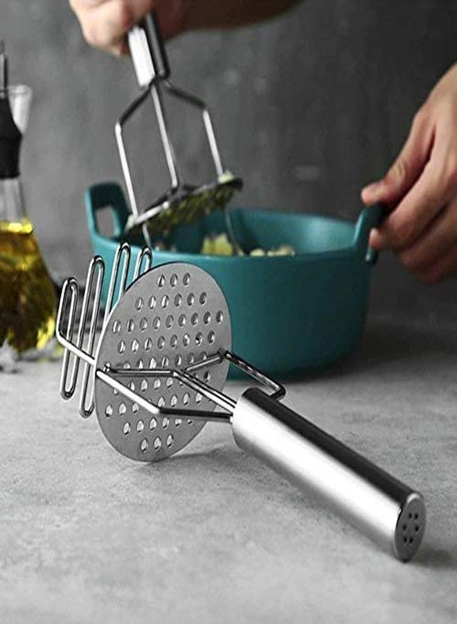 Emergity Stainless Steel Hand Potato/Vegetable/Pav bhaji Masher (Silver) - Image 4